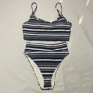 NWT Aerie Longline High Waisted Cheeky Bikini Set